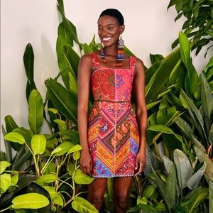 Farm Rio Colorful Bandana Mini Dress